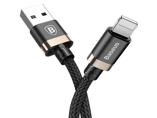 کابل شارژ لایتنینگ اپل بیسوس Baseus Golden Belt Lightning Cable 1.5m