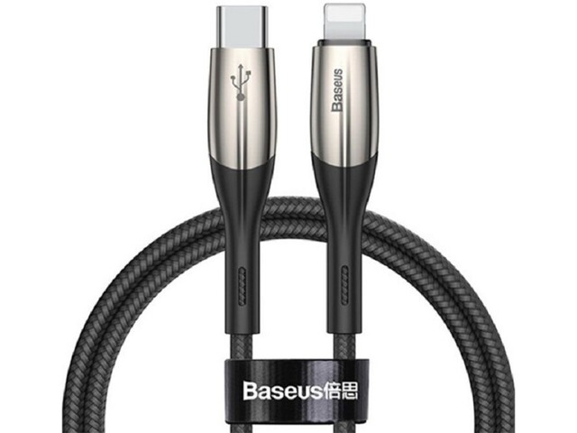 کابل شارژ و انتقال داده سریع تایپ سی به لایتنینگ بیسوس Baseus Horizontal PD Flash Charge Type-C to Lightning Cable 0.5M
