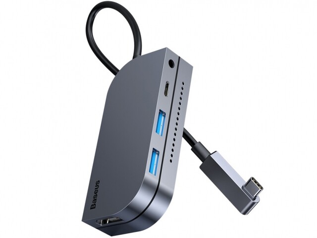 هاب آداپتور چندکاره بیسوس Baseus Bend Angle No7 Type-C Hub