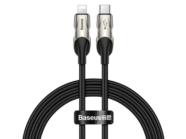 کابل شارژ سریع تایپ سی به لایتنینگ بیسوس Baseus Fish Eye Type-C to Lightning Cable 1M