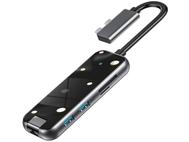 هاب آداپتور چندکاره مک بوک بیسوس Baseus Type-C Multifunctional Hub Adapter