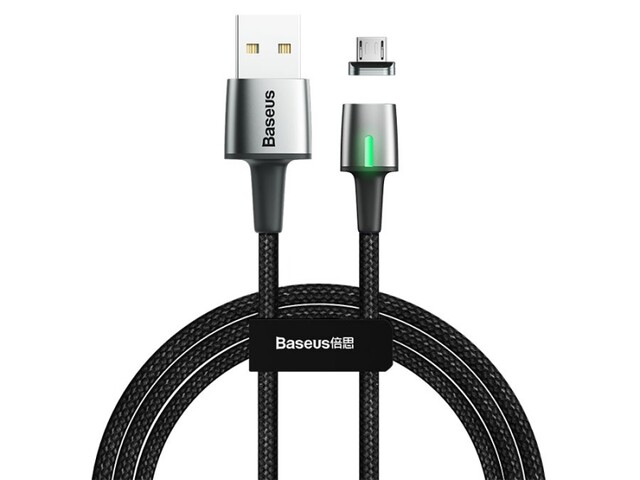 کابل آهنربایی میکرو یو اس بی بیسوس Baseus Micro USB Zinc Magnetic Cable 1M/2.4A