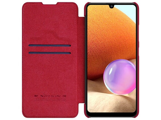 کیف چرمی نیلکین سامسونگ Nillkin Qin Leather Case Samsung A32 4G