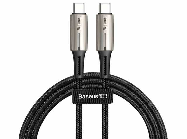 کابل شارژ سریع و انتقال داده تایپ سی بیسوس Baseus Water Drop Shape Lamp Type-C Cable 2m