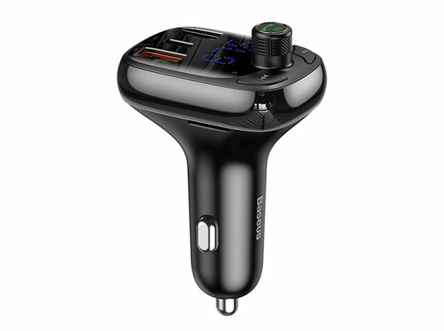 شارژر فندکی سریع با قابلیت پخش موسیقی و تماس بیسوس Baseus T-Typed Wireless MP3 Charger S-13