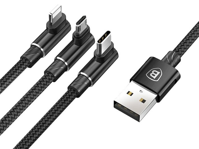 کابل سه سر بیسوس Baseus MVP 3 In 1 Mobile Game Cable