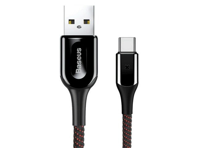 کابل تایپ سی هوشمند بیسوس Baseus X-shaped Light Type-C Cable 1m