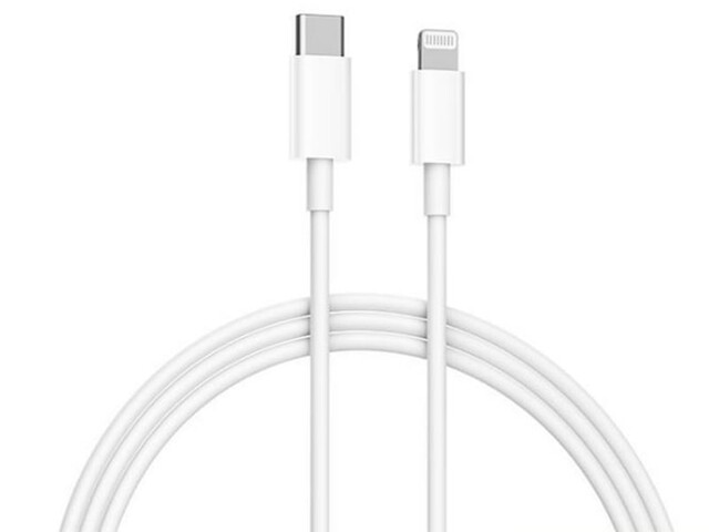 کابل سوپر فست شارژ تایپ سی به لایتنینگ 100 وات یک متری شیائومی Xiaomi Mi Type-C to lightning Cabel 1m CTL01ZMC