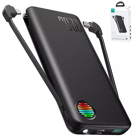 پاوربانک 22.5 وات 20000 جویروم همراه باکابل تایپ سی و لایتنینگ JR-L015