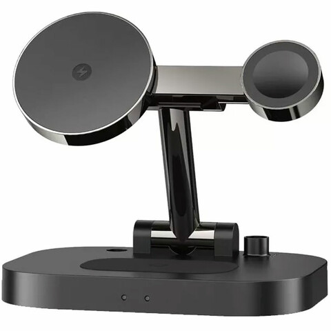 شارژر وایرلس فست شارژ چهار کاره تاشو 15 وات راک W52