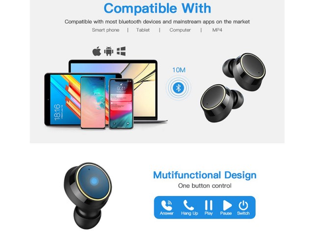 هندزفری بلوتوث جویروم مدل JR-T05 TWS Wireless Earbuds