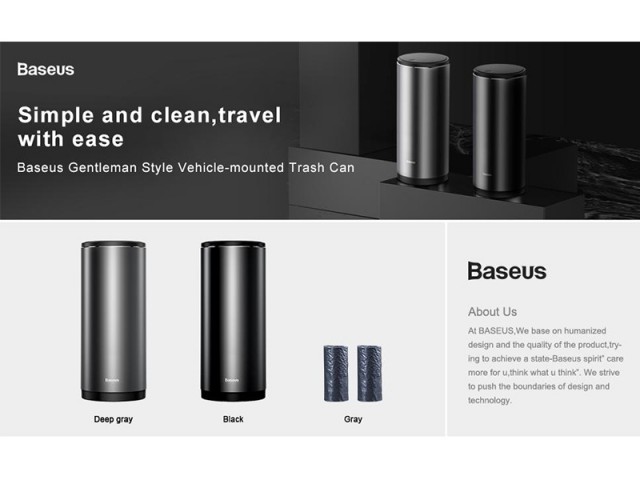 سطل زباله بیسوس مدل Car trash Can مناسب برای خودرو