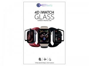 محافظ صفحه نمایش تمام چسب کوتچی مدل C2216-40 4D iWatch Glass مناسب برای ساعت هوشمند اپل واچ 40mm