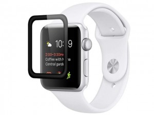 محافظ صفحه نمایش تمام چسب کوتچی مدل C2216-44 4D iWatch Glass مناسب برای ساعت هوشمند اپل واچ 44mm