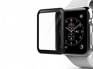 محافظ صفحه نمایش تمام چسب ترتل برند مدل TB-IWA40-BK 3D Glass مناسب برای ساعت هوشمند اپل واچ 40mm