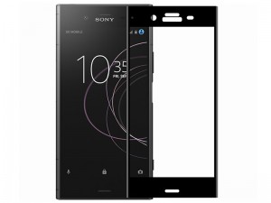 محافظ صفحه نمايش تمام چسب مدل Full Cover 5D Glass مناسب برای گوشی موبايل سونی XZ1