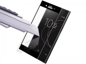 محافظ صفحه نمايش تمام چسب مدل Full Cover 5D Glass مناسب برای گوشی موبايل سونی XZ1