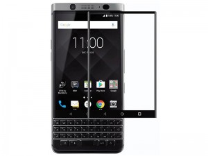 محافظ صفحه نمايش تمام چسب مدل 4D Glass Screen Protector مناسب برای گوشی موبايل بلک بری Keyone