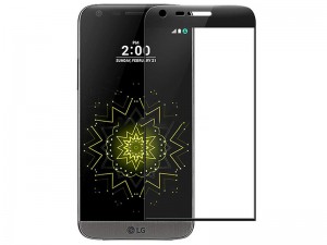 محافظ صفحه نمايش تمام چسب مدل Full Cover 4D Glass مناسب برای گوشی موبايل ال جی G5