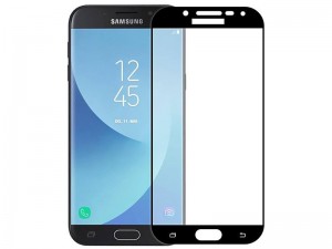 محافظ صفحه نمايش تمام چسب مدل Full Glass مناسب برای گوشی موبايل سامسونگ J5 Pro