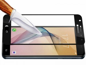 محافظ صفحه نمايش تمام چسب مدل Full Glass مناسب برای گوشی موبايل سامسونگ J5 Pro