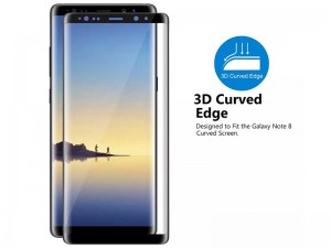 محافظ صفحه نمايش تمام چسب کوکوک مدل 4D Rounded Edges مناسب برای گوشی موبايل سامسونگ Note 8