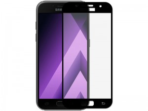 محافظ صفحه نمايش تمام چسب کوکوک مدل 4D Rounded Edges مناسب برای گوشی موبايل سامسونگ A5 2017