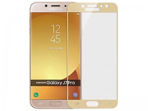 محافظ صفحه نمايش تمام چسب کوکوک مدل 4D Rounded Edges مناسب برای گوشی موبايل سامسونگ J7 Pro