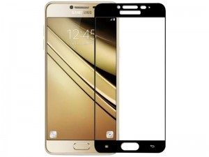 محافظ صفحه نمايش تمام چسب مدل Full Cover مناسب برای گوشی موبايل سامسونگ C5