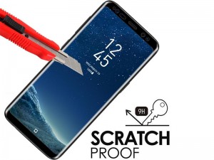 محافظ صفحه نمايش تمام چسب کوکوک مدل 4D Rounded Edges مناسب برای گوشی موبايل سامسونگ S8 Plus