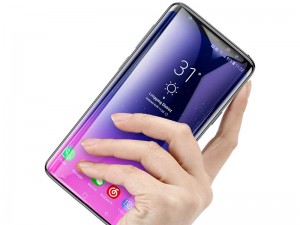 محافظ صفحه نمايش تمام چسب بیسوس مدل Tempered Glass Film مناسب برای گوشی موبايل سامسونگ S9 Plus