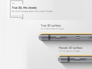 محافظ صفحه نمايش تمام چسب کوکوک مدل 4D Rounded Edges مناسب برای گوشی موبايل آیفون 6
