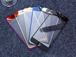 محافظ صفحه نمايش جلو و پشت گوشی مدل Colorful Glass مناسب برای گوشی موبایل آیفون 7/8