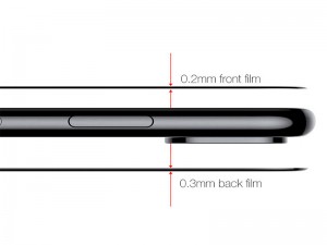 محافظ صفحه نمايش پشت و رو بیسوس مدل Glass Film Set Front + Back Film مناسب برای گوشی موبایل آیفون X
