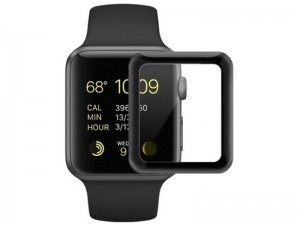 محافظ صفحه نمایش تمام چسب کوتچی مدل CS2213 4D iWatch Glass مناسب برای ساعت هوشمند اپل واچ 42mm