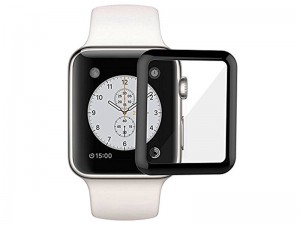 محافظ صفحه نمایش تمام چسب مدل Tempered Glass مناسب برای ساعت هوشمند اپل واچ 42mm