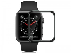 محافظ صفحه نمایش تمام چسب مدل Tempered Glass مناسب برای ساعت هوشمند اپل واچ 38mm