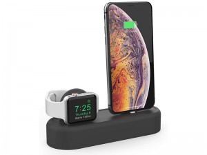 پایه شارژ دو کاره آها استایل مدل PT56 مناسب برای شارژ همزمان آیفون و اپل واچ