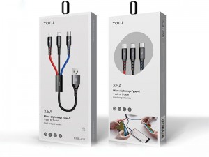 کابل سه کاره توتو مدل Hard edged Series B3BB-012