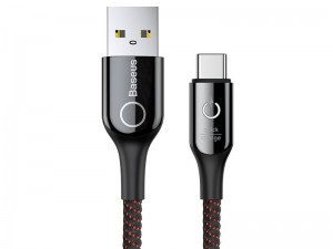 کابل هوشمند تبدیل USB به Type-C بیسوس مدل C-Shaped به طول 1 متر