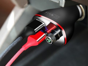 شارژر فندکی و پخش کننده بلوتوث راک مدل B300 Bluetooth FM Transmitter با قابلیت مکالمه