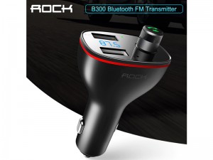 شارژر فندکی و پخش کننده بلوتوث راک مدل B300 Bluetooth FM Transmitter با قابلیت مکالمه