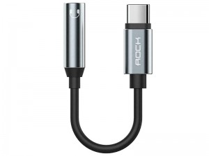 کابل تبدیل تایپ سی به جک 3.5mm صدا راک مدل RCB0666