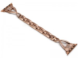 بند فلزی ساعت کوتچی مدل W18 Diamond Elegant WH5228-TS مناسب برای اپل واچ  42/44/45 میلی‌متری