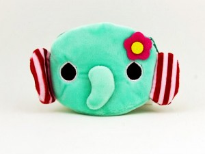 کیف هندزفری عروسکی پارچه‌ای