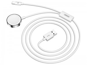 کابل شارژر دو کاره جویروم مدل S-IW002 Ben Series 2in1 مناسب برای گوشی آیفون و اپل واچ