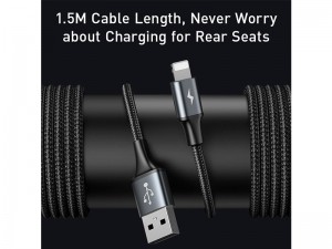 مبدل سه کاره بیسوس مدل Special Data Cable for Backseat مناسب برای سرنشینان عقب خودرو