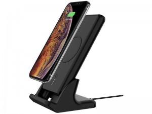 پاور بانک 10000 میلی آمپر وایرلس بهمراه استند پاورولوژی مدل 2in1 Fast-wireless Power Bank