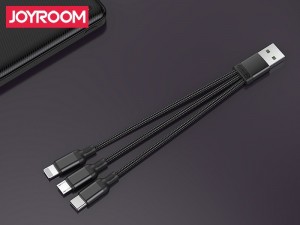 کابل سه سر جویروم مدل S-M416 Portable Series 3in1 Short Cable