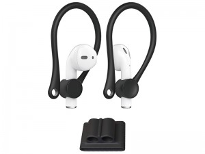 نگهدارنده دور گوشی ایرپاد کوتچی مدل Wrist Fit Earhooks Suit CS8120 بهمراه هولدر سیلیکونی ایرپاد بر روی بند ساعت